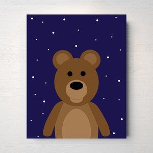 Bear - Woodland Animal - Print - 8x10